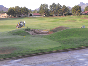 StoneCreek Golf Club bunker before renovation